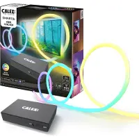 Calex Smart HDMI Sync Box Set met LED strip, 250 cm, RGBW Set, dimbaar, wit / opaal, Woon-/ Eetkamer, Kunststof, Modern