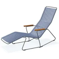 Houe CLICK Zonneschommel Ligstoel Bamboe Armleuningen Stalen Frame