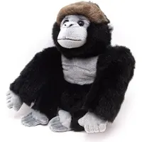 Nature Planet Pluche berg Gorilla aap knuffel van 22 cm - Dieren speelgoed knuffels cadeau - Apen