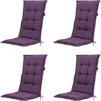 Madison tuinkussen hoge rug panama purple 123x50cm 4 stuks