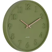 Karlsson wandklok calma army green