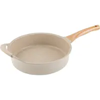 Florina hoogwaardige aluminium koekenpan OSLO, 28 cm. Met keramische anti-aanbaklaag. Ergonomisch soft-greep. Hittebestendig. Geschikt voor inductie-, gas- en elektrische kookplaten