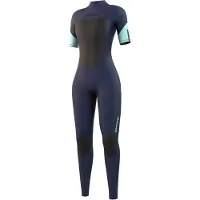 Mystic Brand Shortarm 3/2 Mm Dames Wetsuit Met Korte Mouwen En Rits Op De Rug