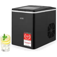 First Austria IJsblokjesmachine - 1.8L Ijsblokjesmachine - 9 blokjes in 7 minuten - Zwart - 150W - Draagbaar