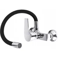 Granitan Flex Keukenmengkraan met Flexibele Uitloop - Chroom