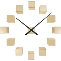 Karlsson wandklok diy cubic metallic metallic gold- Ø40cm