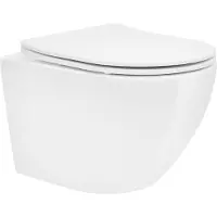 LuxeBath Spoelrandloze wand Hangtoilet kort