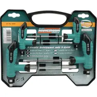 BRÜDER MANNESMANN Torx T-greepset 8 dlg (Hobby) - 18198