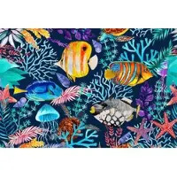 A.S. Création Fotobehang Underwater2 DD119749 ARTist Blauw Kleurrijk Vlies 270 x 400 cm (4 delen) 3D Fotobehang op maat