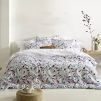 De Witte Lietaer Dekbedovertrek Lupine White Paws Satijn-240 x 200 / 220 cm | Lits-Jumeaux