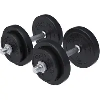 Gorilla Sports Dumbellset 20 kg Kunststof