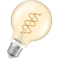 Osram Vintage 1906 LED E27 Globe Filament Twist Goud 8W 806lm - 922 Zeer Warm Wit | Beste Kleurweergave - Dimbaar - Vervangt 60W