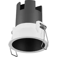 Osram SPOT TWIST inbouwspots, zwart, 5W, 400lm, 830 WT, 70mm diameter, warmwitte lichtkleur, tot 90% energiebesparing in vergelijking met halogeen inbouwspots, eenvoudige montage, 3000K