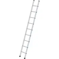 Munk enkele sport ladder, aluminium, draagvermogen 150 kg, sportafstand 280 mm, B 350 mm, 9 sporten