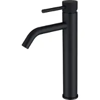 Luzzo serru messing wastafelkraan hoog diamondgrip mat