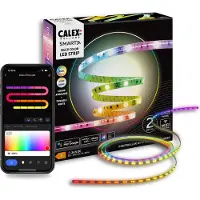 Calex Smart LED Strip - 2M, Slimme Lichtstrip, RGBIC+CCT, App bedienbaar, Binnengebruik, 12W