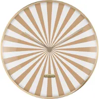 Karlsson wandklok candy swirl dome soft brown & white- Ø40cm
