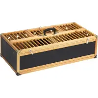 Natural Houten transport mand / opleermand 80x40x22CM
