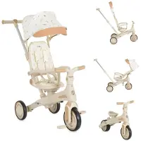 Byox Juno Beige 1-5 jaar Driewieler met Duwstang