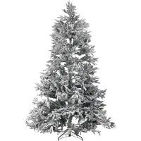 Beliani BASSIE - Kerstboom - Wit - 240 cm - Kunststof