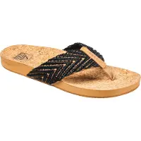 Reef Cushion Strand Black Natural 36 Zwart Teenslipper