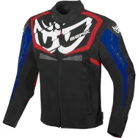 Berik Radic Evo Zwart Rood Blauw Waterdichte Textiele Motorjas Maat 52