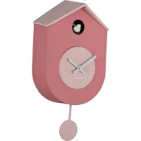 Karlsson wandklok grato cuckoo tan rose & soft pink