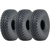 Parnells 4.00x4 Journey band met blokprofiel, 6-laags, buisloos, geschikt voor een trekker op luchthavens (max. 160 kg), 60 PSI (set van 3)