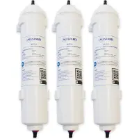 Allspares Waterfilter (3 St.) voor Koelkasten geschikt voor Samsung DA29-10105J - HAFEX/EXP - EF-9603 - WSF-100, LG 5231JA2010B - ADQ73693903 - ADQ736939 en WPRO USC100