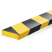 Durable 1108130 Beschermprofiel Zwart, Geel (l x b x h) 1000 x 60 x 20 mm