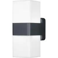 Osram SMART+ WiFi Cube op/neer LED wandlamp, donkergrijs, 14W, 950lm, RGB+W 3000K, WiFi, Alexa, IP44 (geschikt voor buitengebruik)