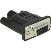 DeLOCK adapter, RS-232 DB9-connector, loopback-functie