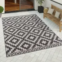 Paco Home Buiten Vloerkleed Tapijt Voor Binnen Balkon Keuken Tapijt Scandi Geo Modern 200x280 cm