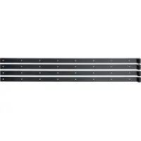 Alberts 862718 Luikband recht/recht, zwart, kunststoffbeschichtet, 1160 x 40 x 5 mm Ø16, 4er set