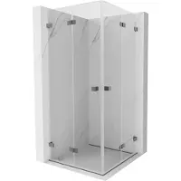 Mexen Lunar-F Duo vouwdeur douchecabine 70 x 70 , transparant, gun metal - 836-070L-070P-95-00