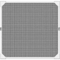 SCHELLENBERG 70482 120 x 120 cm, antracietkleurig magnetisch vliegenscherm met glasvezelgaas, flexibel magnetisch frame zonder boren, insectenhor voor ramen incl. bevestigingsbeugels