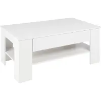 ML-Design Salontafel met Lade en Schap 110x65x48 cm Wit