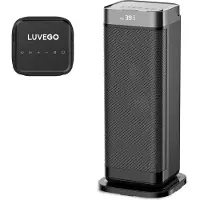 Luvego Elektrische Ventilator Kachel Heater - 2000W - Oscillatiefunctie - PTC keramisch - Met afstandsbediening en timer
