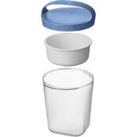 Koziol BUDDY Snackpot with Lid - 0.5L - Organic Blue