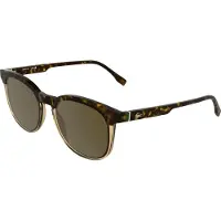 Lacoste Zonnebril L6073S 52/19/145 Havana/doorzichtig karamel Bio inj-g820 MAN L6073S