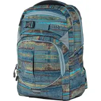 Nitro Rugzak 'Superhero' blauw / aqua / appel / abrikoos / zwart