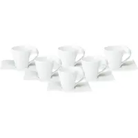 Villeroy & Boch Espressotassen mit Untertassen NewWave 80 ml Set van 6