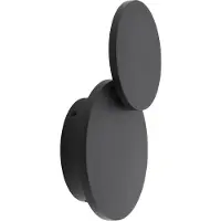 LUCANDE LED-wandlamp Elrik, zwart, Hal, metaal, Modern, LED wandlamp
