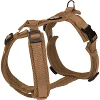 Petlando Harnas Y-Comfort Mesh, Cognac (XS, Hond, Algemeen), Kraag + Leiband