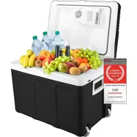 TZS First Austria Elektrische Koelbox - 45L - 12V en 230 volt - Frigobox -Koelen en Verwarmen - Zwart