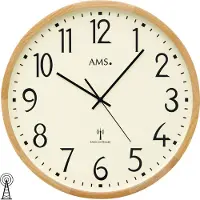 AMS Zendergestuurde wandklok F5534