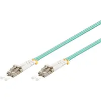 Goobay LC/UPC Duplex optical fiber kabel | OM3 | LSZH | turquoise | 20 meter