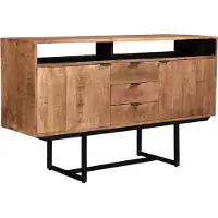 LivingFurn dressoir valdez 150 cm mangohout