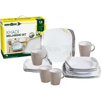 Brunner Melamine Schotelset 2 stuks, bruin/wit 2023 Kook- en serviessets