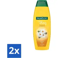 Palmolive 2 x Shampoo Elke Dag 350 ml - Shampoo Dagelijks Gebruik - Kamille Extract - Natuurlijke Shampoo - PH-huidneutraal - Verzorgend Haar